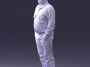 man in black clothes 0065 3d print ready 3D Print Model