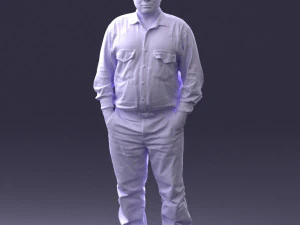 man in black clothes 0065 3d print ready 3D Print Model