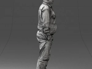man in black clothes 0065 3d print ready 3D Print Model