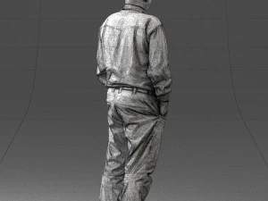 man in black clothes 0065 3d print ready 3D Print Model
