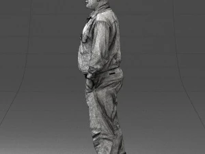 man in black clothes 0065 3d print ready 3D Print Model