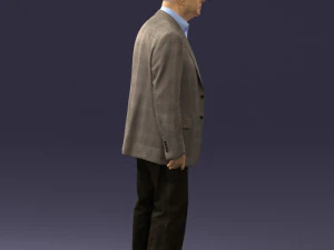000392 Older Male Character in Business-Casual Outfit 3dp 3D Print Model