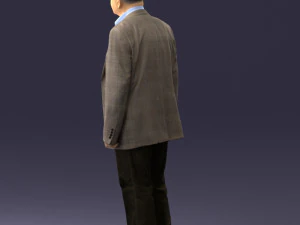 000392 Older Male Character in Business-Casual Outfit 3dp 3D Print Model