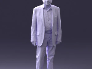 000392 Older Male Character in Business-Casual Outfit 3dp 3D Print Model