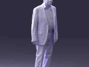 000392 Older Male Character in Business-Casual Outfit 3dp 3D Print Model