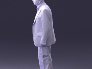 000392 Older Male Character in Business-Casual Outfit 3dp 3D Print Model