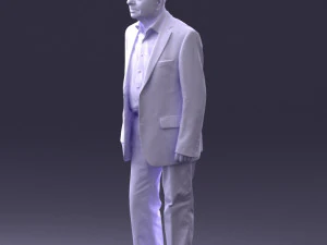 000392 Older Male Character in Business-Casual Outfit 3dp 3D Print Model