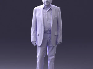 000392 Older Male Character in Business-Casual Outfit 3dp 3D Print Model