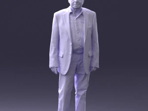 000392 Older Male Character in Business-Casual Outfit 3dp 3D Print Model