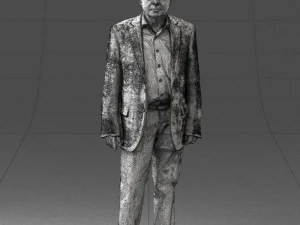 000392 Older Male Character in Business-Casual Outfit 3dp 3D Print Model