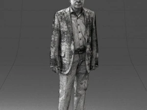 000392 Older Male Character in Business-Casual Outfit 3dp 3D Print Model
