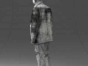 000392 Older Male Character in Business-Casual Outfit 3dp 3D Print Model
