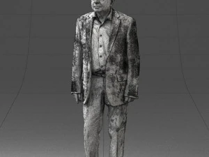 000392 Older Male Character in Business-Casual Outfit 3dp 3D Print Model