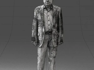 000392 Older Male Character in Business-Casual Outfit 3dp 3D Print Model