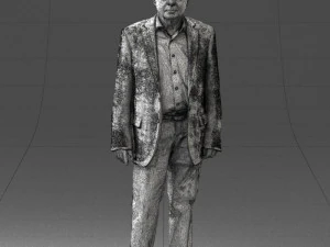 000392 Older Male Character in Business-Casual Outfit 3dp 3D Print Model