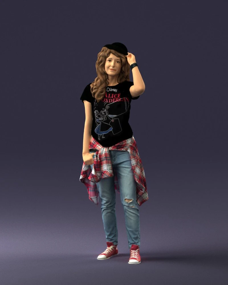 female magician 0064 3D Model .c4d .max .obj .3ds .fbx .stl .blend 