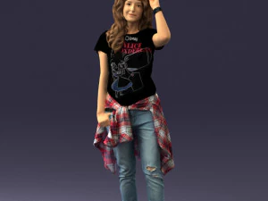 여자 마술사 0064 3D 모델