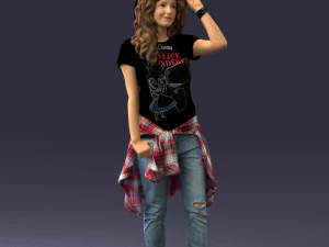 female magician 0064 3D Model