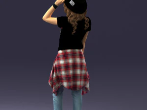 female magician 0064 3D Model
