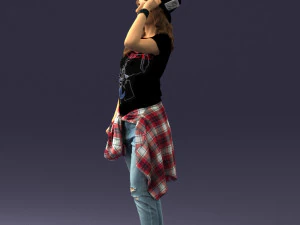 female magician 0064 3D Model