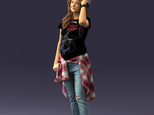 female magician 0064 3D Model