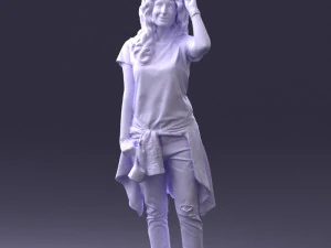 female magician 0064 3D Model