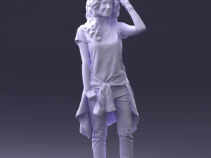 female magician 0064 3D Model