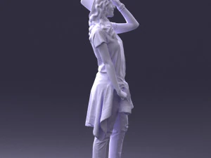female magician 0064 3D Model