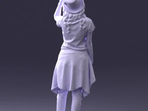 female magician 0064 3D Model