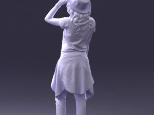 female magician 0064 3D Model