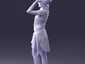 female magician 0064 3D Model