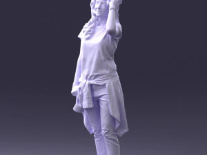 female magician 0064 3D Model