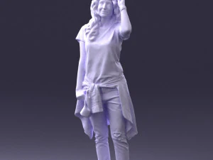 female magician 0064 3D Model