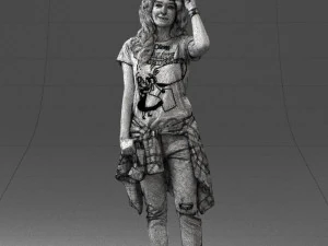 female magician 0064 3D Model