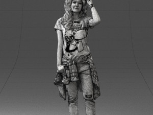 female magician 0064 3D 模型