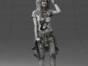 female magician 0064 3D Model