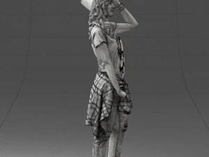 female magician 0064 3D Model