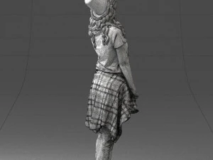 female magician 0064 3D Model