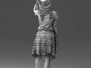 female magician 0064 3D Model
