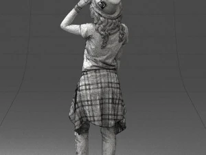female magician 0064 3D Model