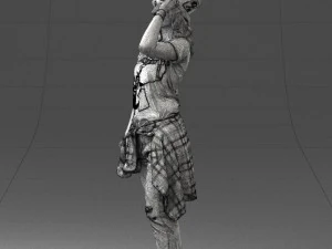 female magician 0064 3D Model