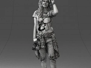 female magician 0064 3D Model