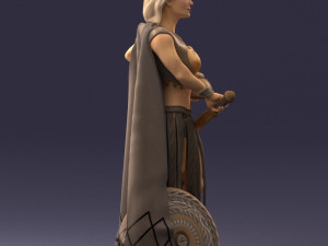 woman in warrior costume 0067 3D Модель