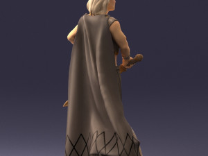 woman in warrior costume 0067 3D Модель