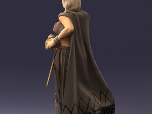 woman in warrior costume 0067 3D Модель