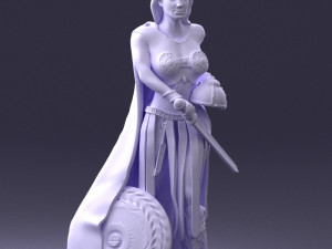 woman in warrior costume 0067 3D Модель