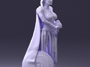 woman in warrior costume 0067 3D Модель