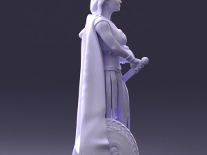 woman in warrior costume 0067 3D Модель
