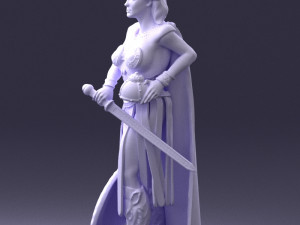 woman in warrior costume 0067 3D Модель