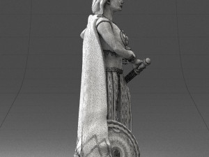 woman in warrior costume 0067 3D Модель